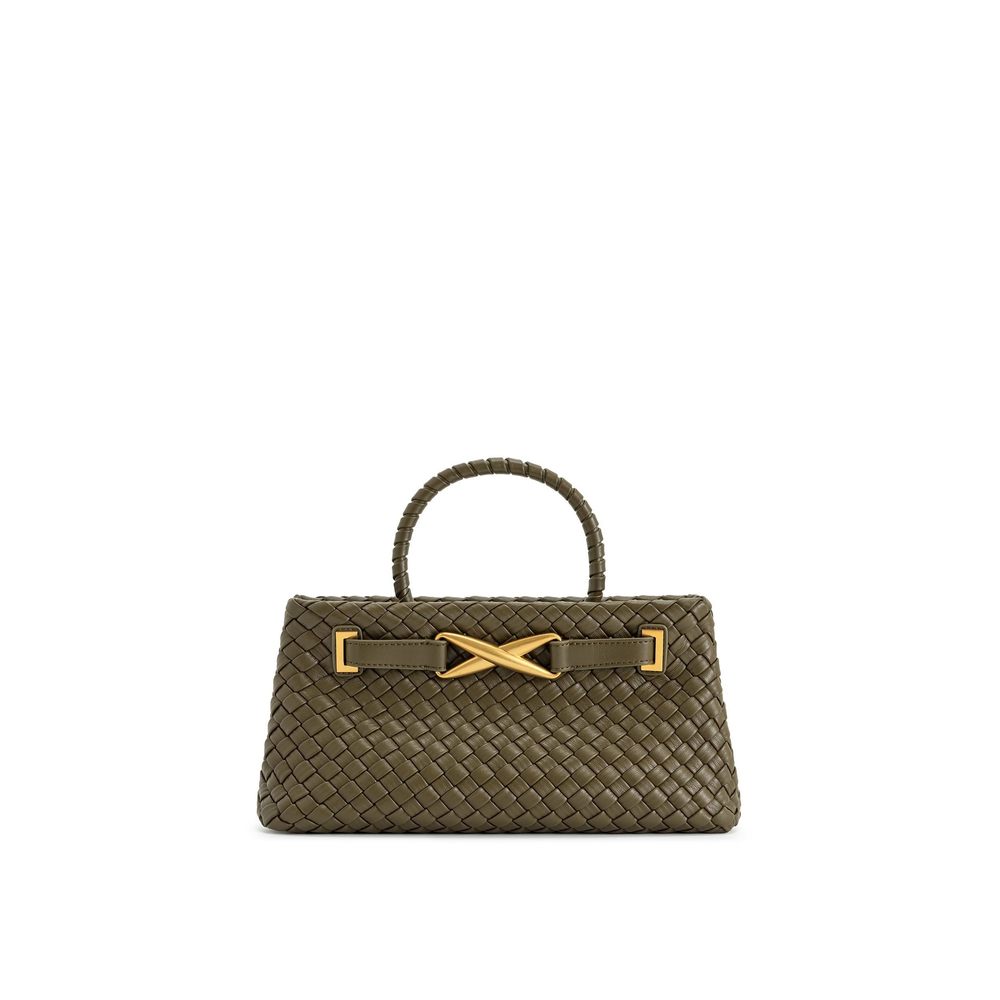 Elora Woven Tote Bag - Dark Olive :3